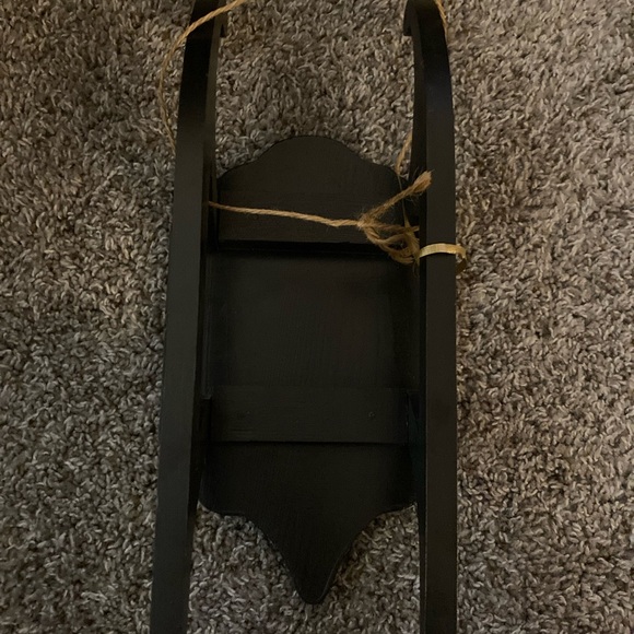 Christmas Sled Decoration: Snowman with a heart! - Picture 4 of 4